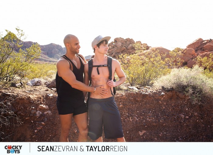 Sean Zevran Gay Porn Taylor Reign CockyBoys Outdoor Sex 
