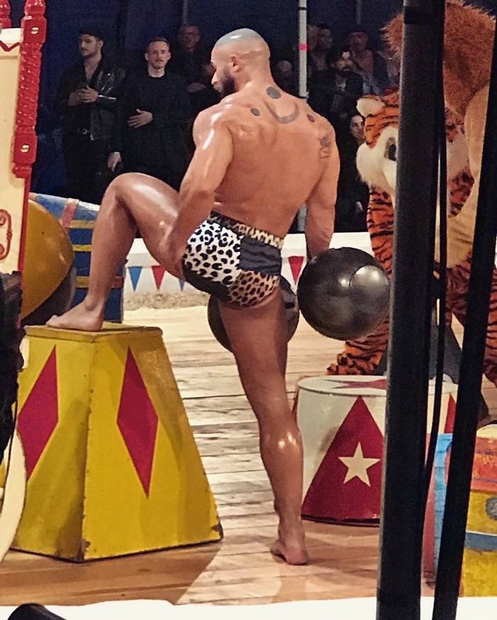 Francois Sagat Gay Porn Star Moschino Spring Resort Summer 2019 Fashion Show Circus 