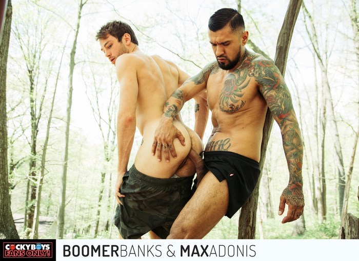 Max Adonis Gay Porn Boomer Banks Big Dick Bareback Sex CockyBoys
