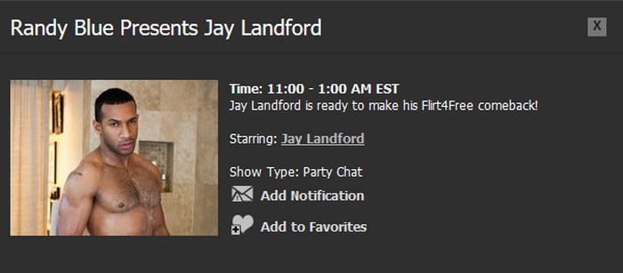 Randy Blue Live Gay Porn Star Jay Landford