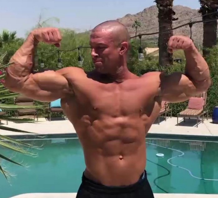 Sean Costin Bodybuilder Gay Porn Star Shirtless Muscle Flex