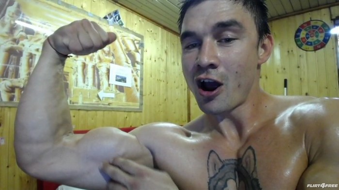 Mario Sweaty Muscle Hunk Male Cam Model Flirt4Free Dario Dolce BelAmi Gay Porn Star 