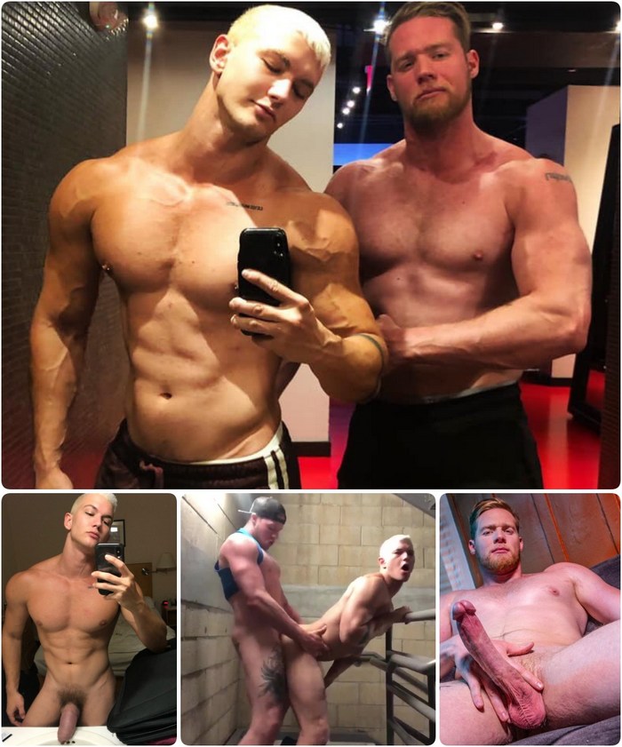 Jay Dymel Ryan Stone Gay Porn Star Selfie Shirtless Muscle Hunk