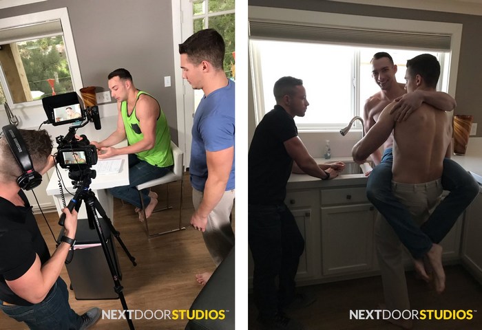 Gay Porn Behind The Scenes Spencer Laval Johnny B 