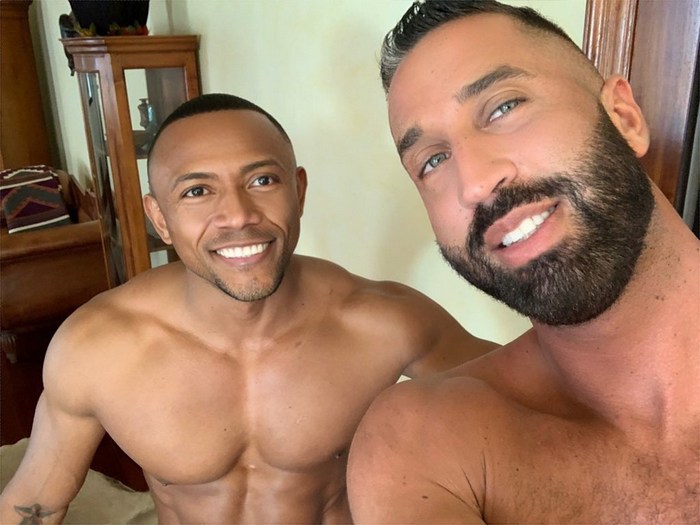 Gay Porn Behind The Scenes Lex Anders Santi Sexy Shirtless Selfie