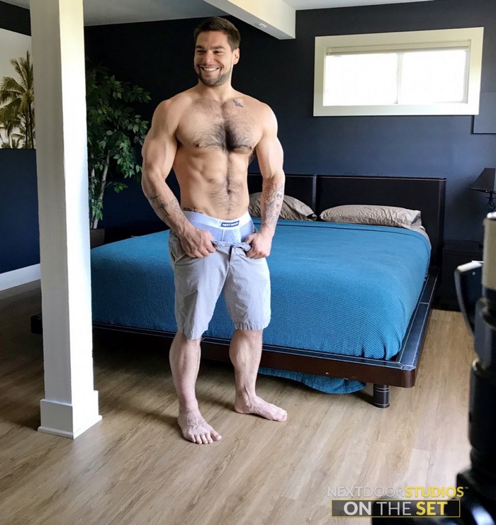 Aspen Solomon Gay Porn Star Muscle Hunk Big Dick Behind The Scenes Next Door Studios