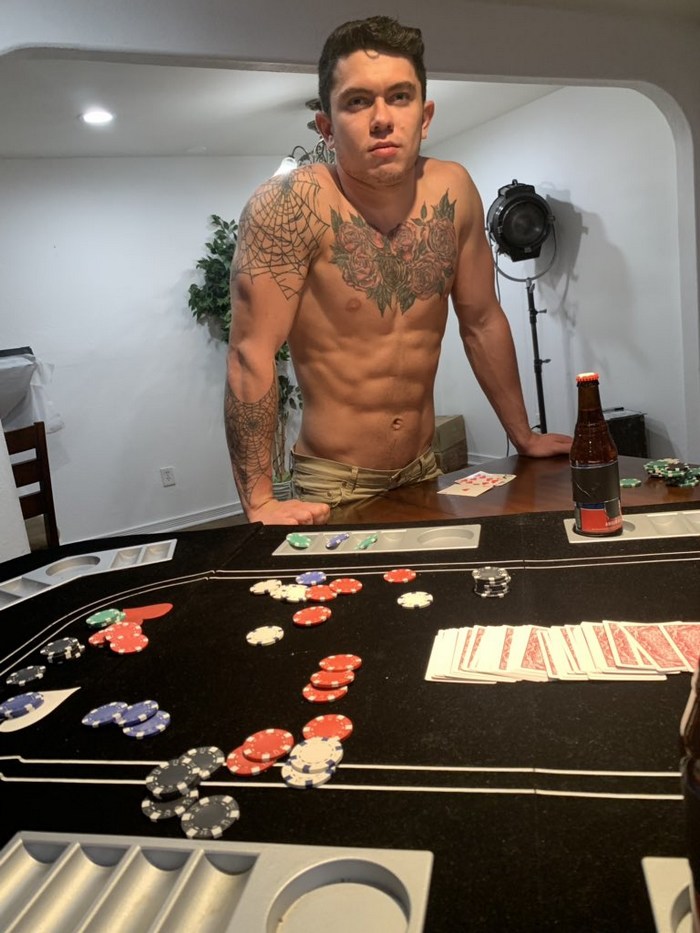 Clark Davis Gay Porn Star Shirtless Dads Poker Night NoirMale