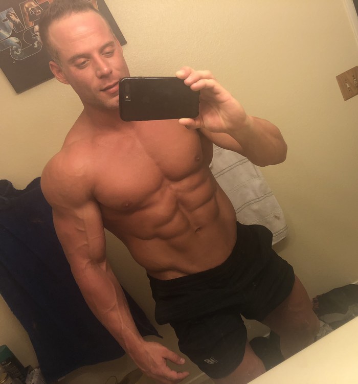 Jack Sean Cody Gay Porn Star Bodybuilder Shirtless Selfie 