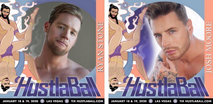 Josh Moore Ryan Stone Gay Porn Star HustlaBall Las Vegas 2019