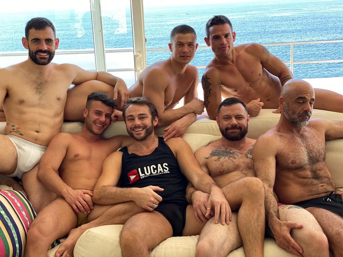 Gay Porn Stars Group Shirtless Muscle Studs LucasEntertainment Mexico