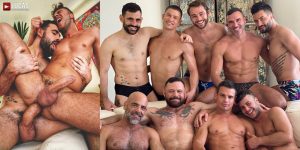 Gay Porn Stars Group Shirtless Muscle Studs LucasEntertainment Mexico XXX
