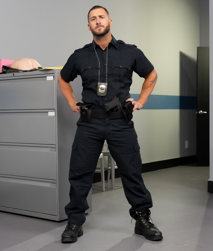 Nicholas Ryder Gay Porn Star Cop Uniform