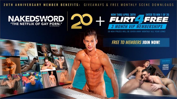 NakedSword Flirt4Free Giveaway