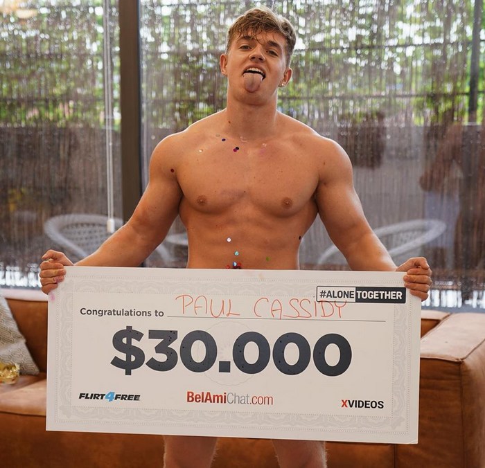 Paul Cassidy BelAmi Gay Porn Star Shirtless Jock Won Alone Together Adult Reality Show
