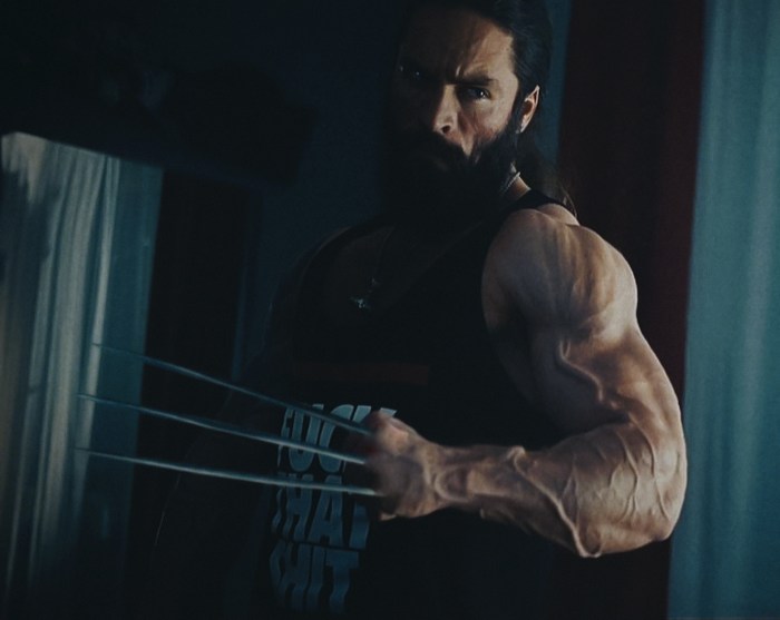 Phil Chambers Wolverine XMen Shirtless Muscle Hunk Cam Model Long Hair Beard 