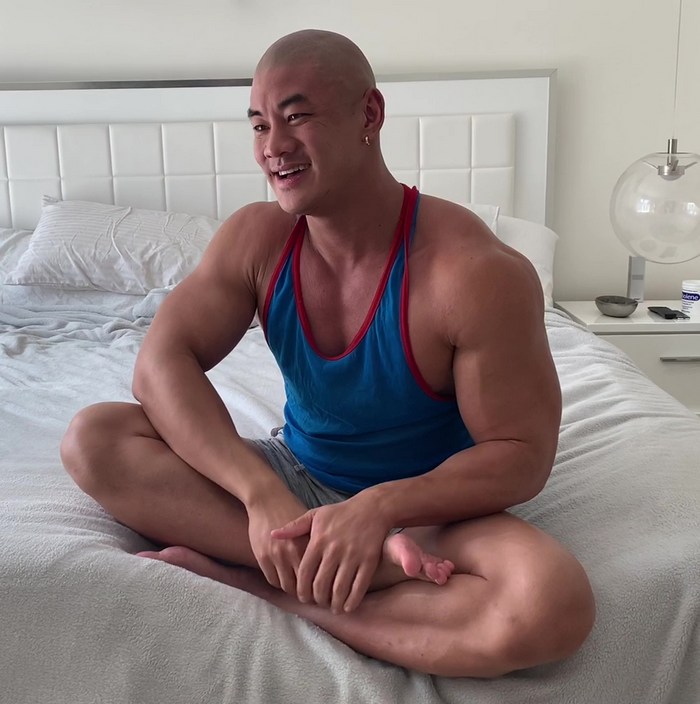 Aaron Chu Asian Gay Porn Star Muscle Hunk