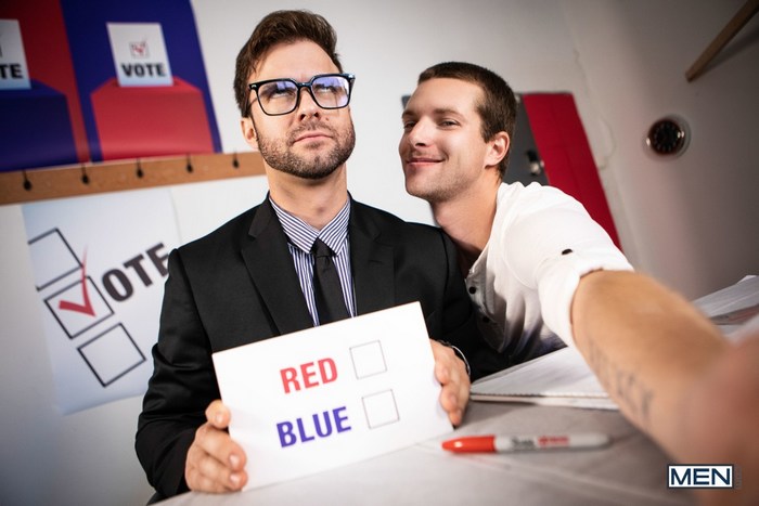 Gabriel Clark Benjamin Blue Gay Porn Voting Parody Stroke The Vote