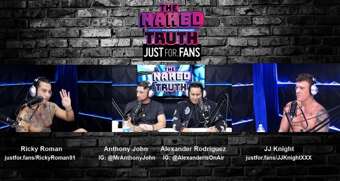 The Naked Truth JustForFans Podcast Gay Porn JJ Knight Ricky Roman
