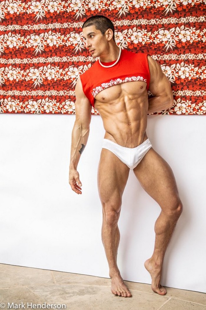 Jim Nasty Gay Porn Star Muscular Jock Shirtless Stud Mark Henderson