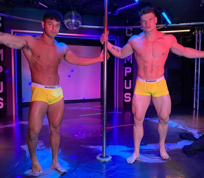 Kenzo Alvarez Malik Delgaty Muscle Hunk Gay Porn Star Male Strippers Campus Montreal