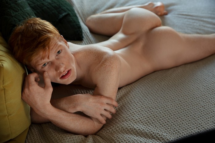 Timothy Blue BelAmi Gay Porn Star Red-Head Twink Ginger Naked Butt