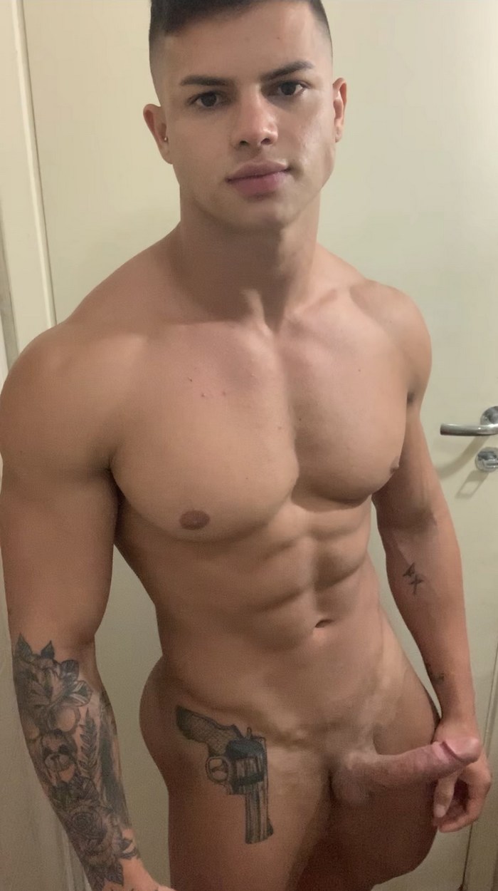 Fernando f4nandook Gay Porn Star Naked Muscle Hunk Brazilian Stud