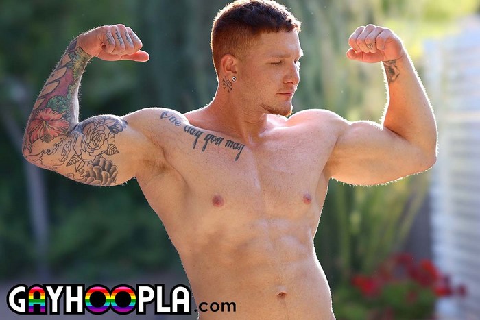 Jeremiah Cruz Gay Porn Star Ginger Muscle Hunk GayHoopla 