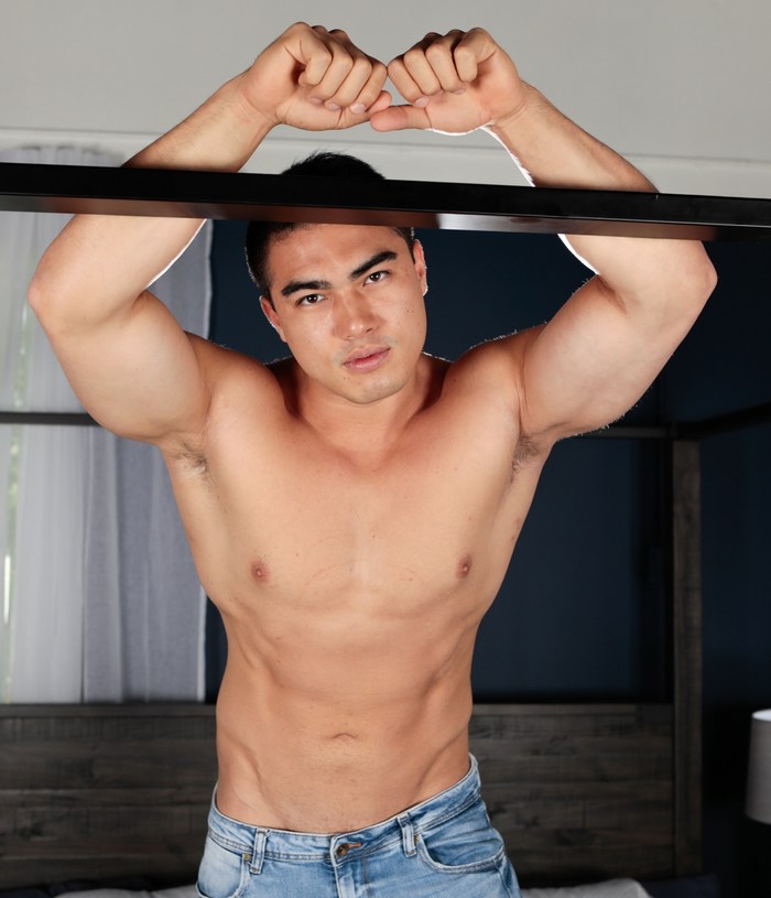 Axel Kane Gay Porn Star Asian Muscle Hunk Shirtless Stud