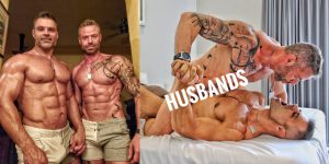Barrett Leo Muscle Hunk Gay Porn Fitness Models Husbands