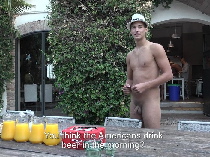 Tom Houston BelAmi Model Naked Breakfast Beer 