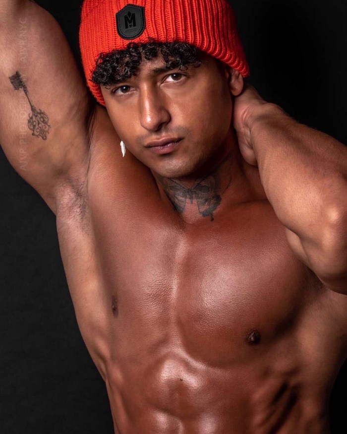 Kenzo Alvarez Gay Porn Star Shirtless Muscle Hunk Armpit