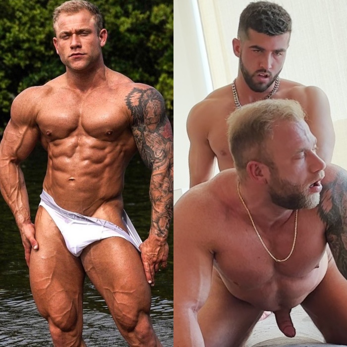 Jake Daniel Gay Porn Bodybuilder Bottom Muscle Hunk Colby Melvin Xavier Robitaille