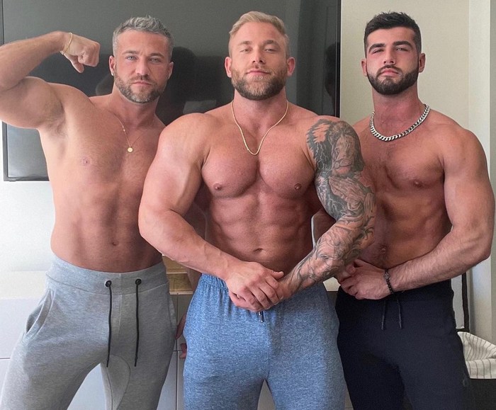 Jake Daniels Gay Porn Star Bodybuilder Colby Melvin Xavier Robitaille Muscle Hunk