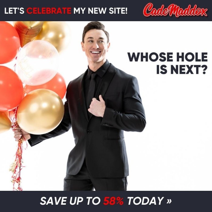 Cade Maddox Gay Porn Star Official Site Launch