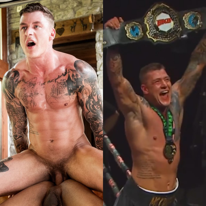 Geordie Jackson Gay Porn Star Dan McGraffin Bare Knuckle Fighting World Champion