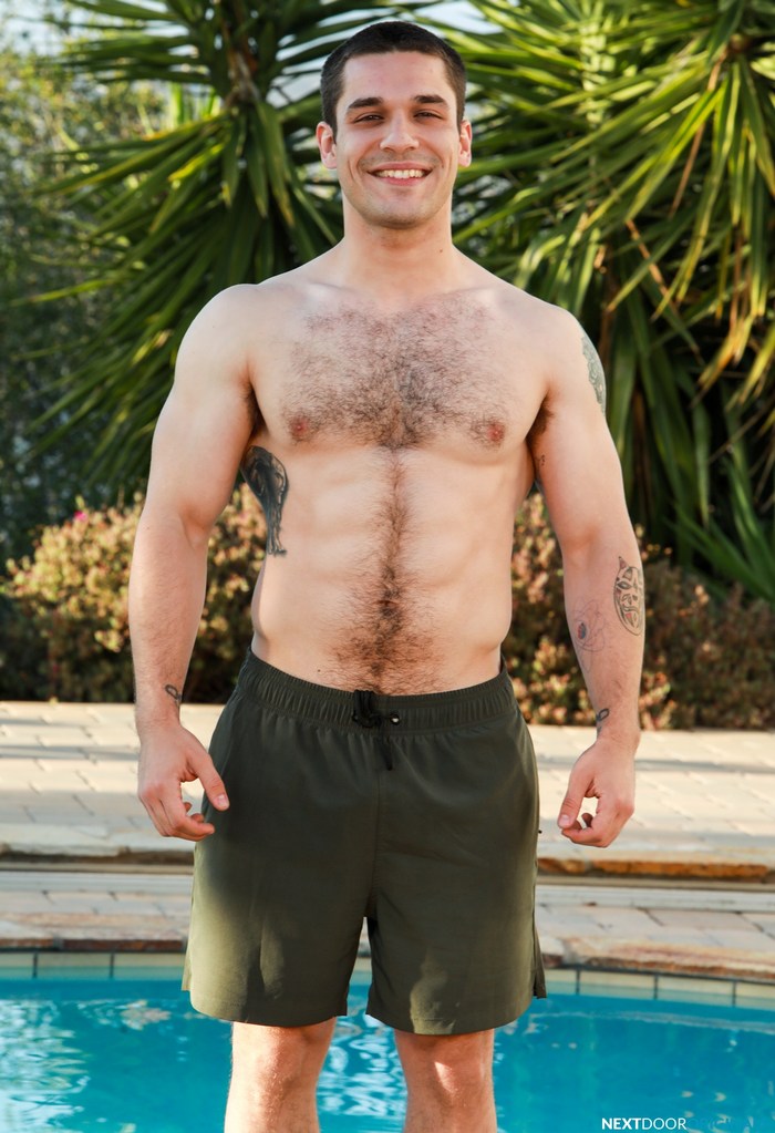 Andrew Miller Gay Porn Star Shirtless Stud Hairy Chest