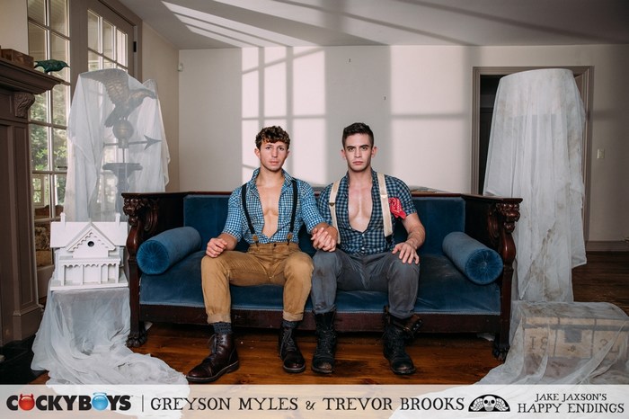 Greyson Myles Gay Porn Trevor Brooks CockyBoys Happy Endings 1