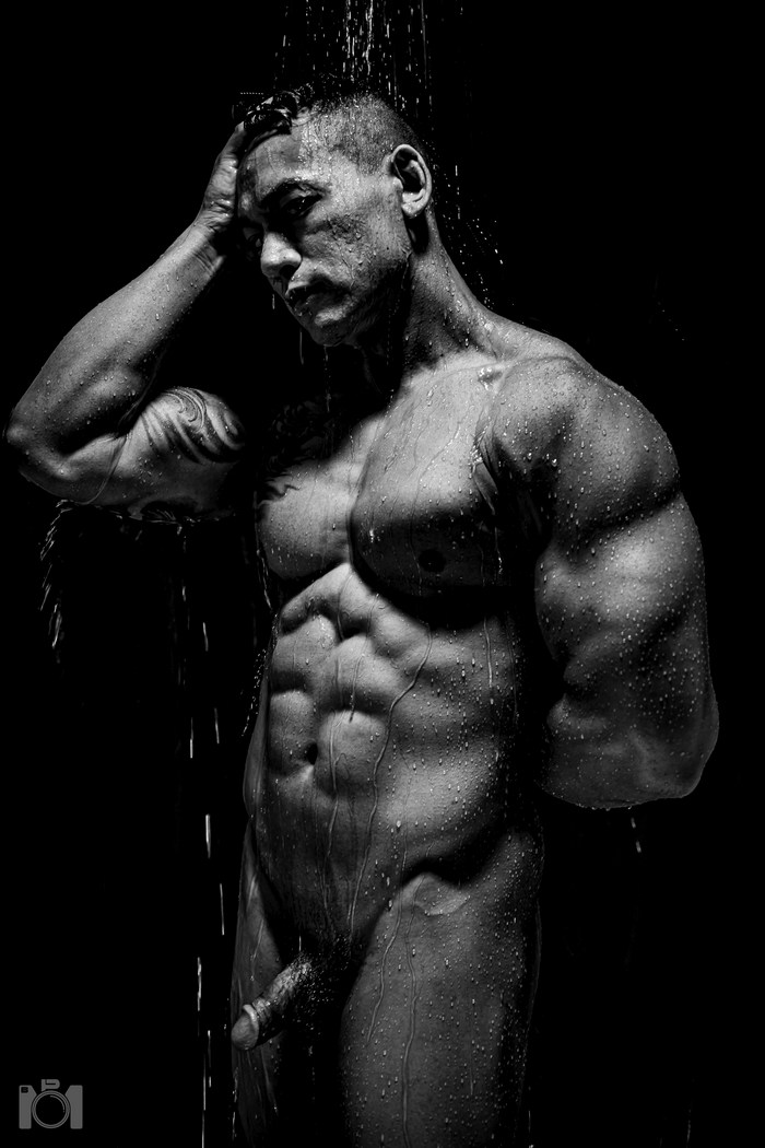 Han Cross Gay Porn Star Asian Muscle Hunk Naked Stud