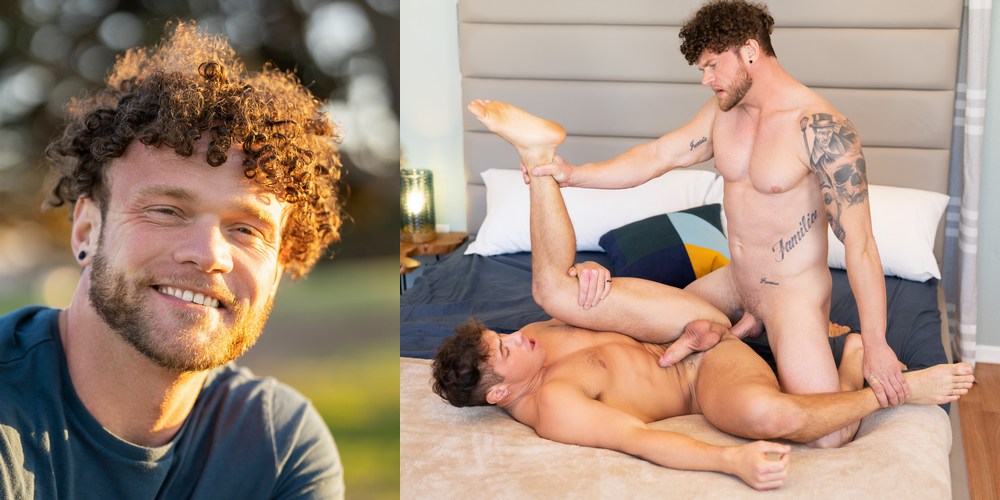 Curly Hair Gay Fucking - Sean Cody Gay Porn Star Sean (With Longer Curly Hair Look) Fucks Muscle  Bottom Kyle Fletcher Bareback