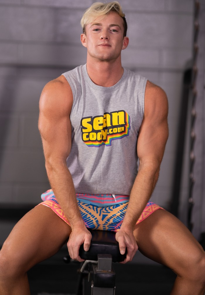Brad Fury SeanCody Gay Porn Star Platinum Blond Muscle Hunk Fitness Model