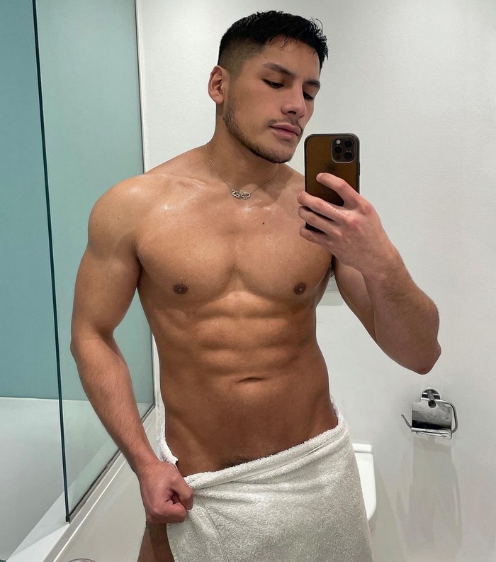 Rex Lima Gay Porn Star Latino Hunk Shirtless Selfie