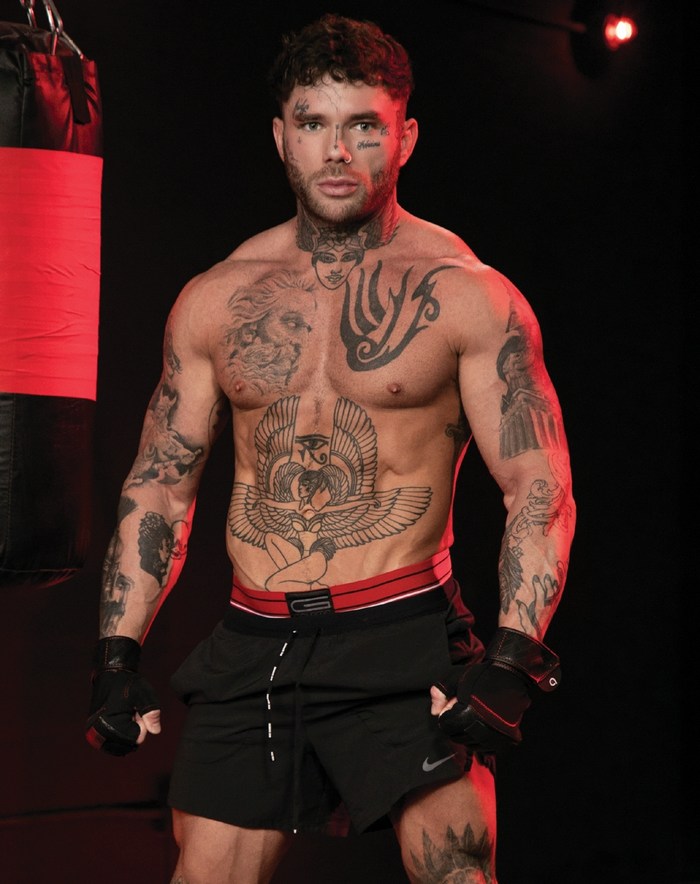 Joel Hart Gay Porn Star Tattooed Muscle Hunk Boxer