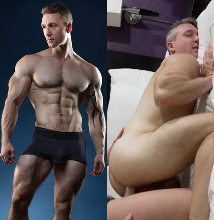 Baxxx Male Porn Star Muscle Hunk Bottom Pegged