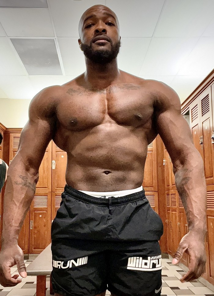 King Byrce Gay Porn Star Black Muscle Hunk Shirtless Stud