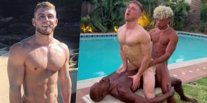 Matthew Ellis Gay Porn Star Muscle Hunk Bottom Double Penetration XXX