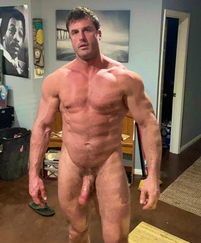 Mark LAX Gay Porn Star Naked Muscle Hunk 