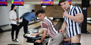 Malik Delgaty Gay Porn Angel Santana Public Sex Bowling Alley Fuckdown XXX