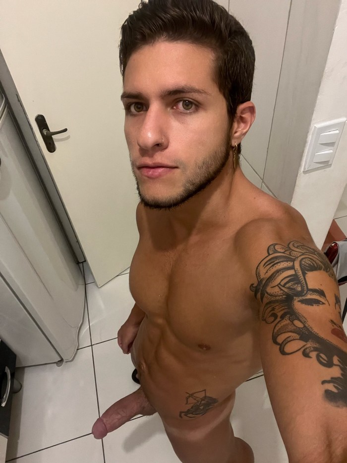 Tiago Santana Gay Porn Star Naked Latino Muscle Jock