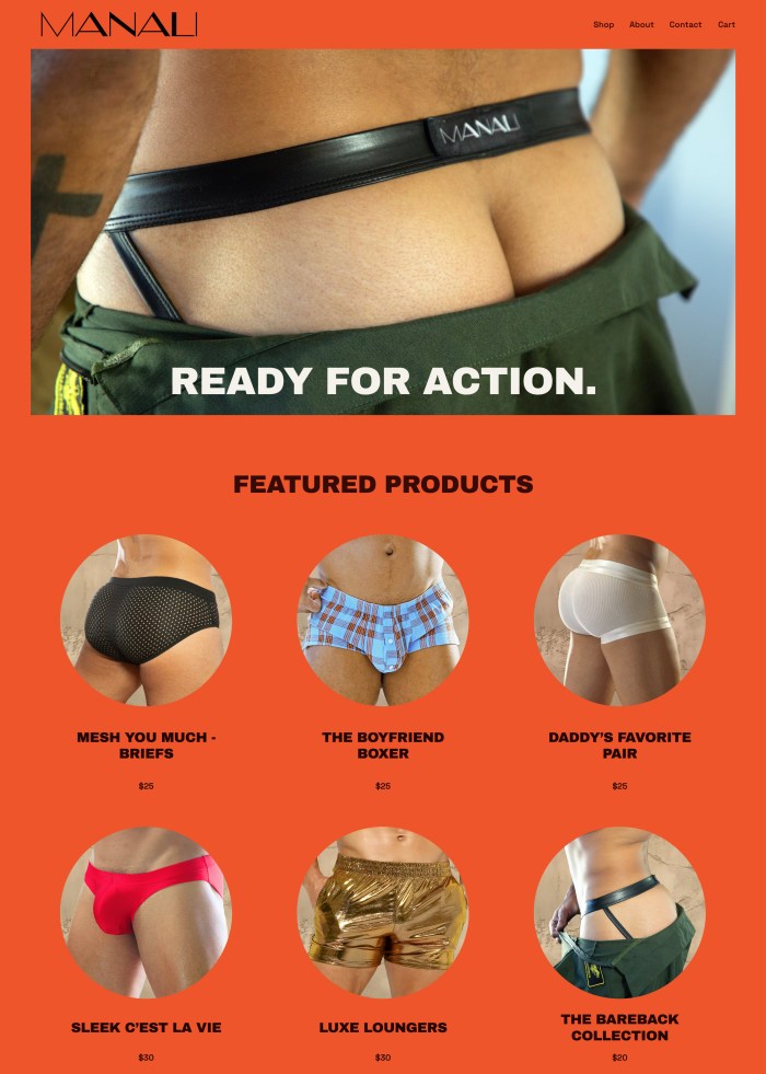 Manali Underwear Website