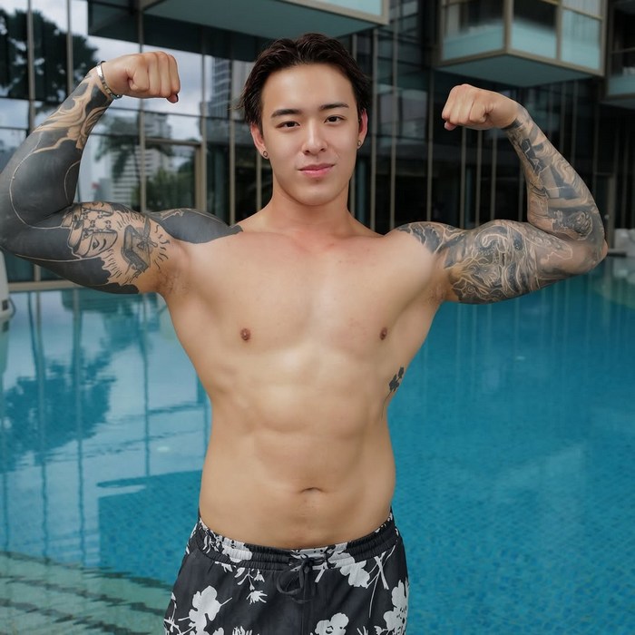 Titus Low Gay Porn Star Singaporean Hunk 